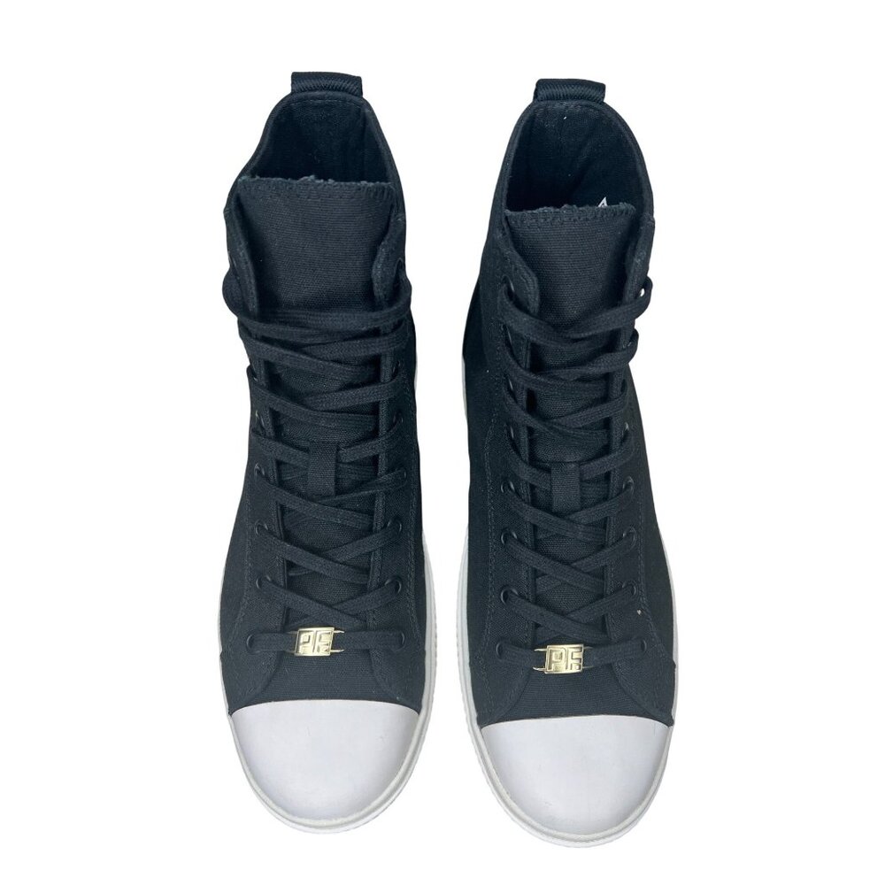 PF Flyers Unixes High-Top Black Canvas Sneakers Womens Size 9 Mens 7.5 - Picture 2 of 12